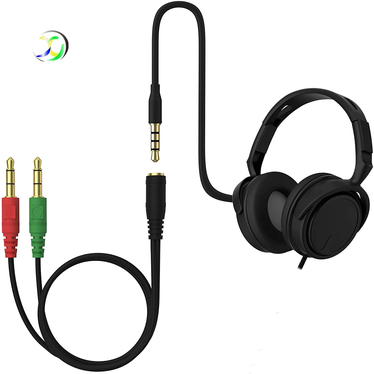 Разделитель 3 5 мм стерео аудио кабель гнездо-двойной штырь головка/micro