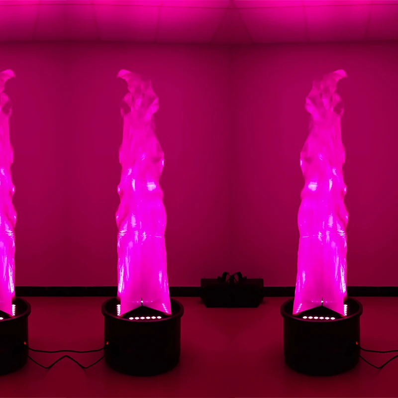 24X2W RGBA LED flame effect lights big led flame Flickering DMX control Dimmable LED profile Decorative  LED Flame Light