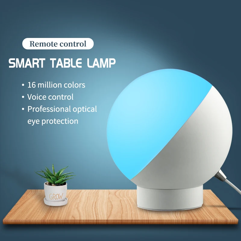 Светодиодный RGB-светильник UEMON для умного дома, приглушаемая лампа с Wi-Fi, управлением через приложение, работает с Alexa Google