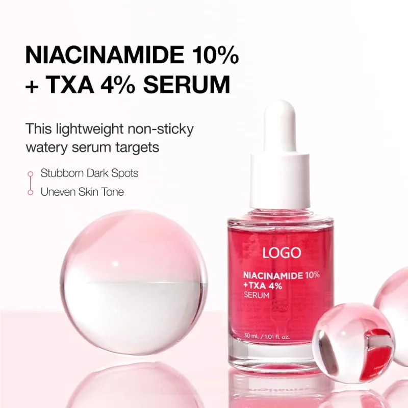 OEM Serum For Sensitive Skin 10% Niacinamide+ 4% Tranexamic Acid Serum For Dark Spot Corrector