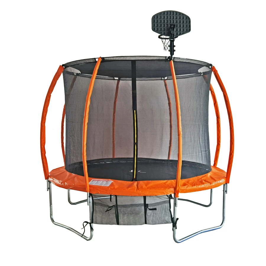 Funjump Fiber Rod  Trampolin with Ladder Outdoor Kid Jumping Play Trampoline Tent for Sale