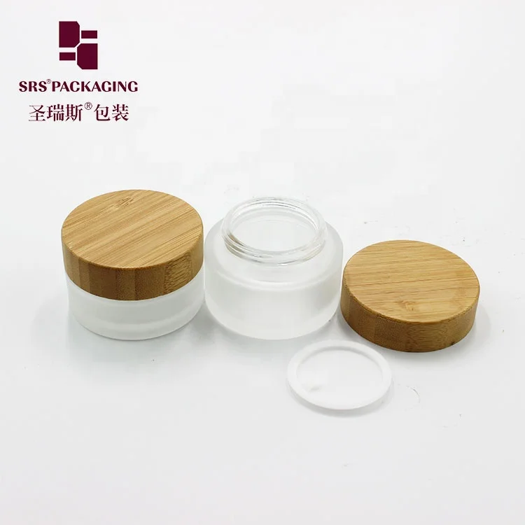 Ready to Ship Frost 15ml 30ml 50ml 100ml Glass Jar With Lid