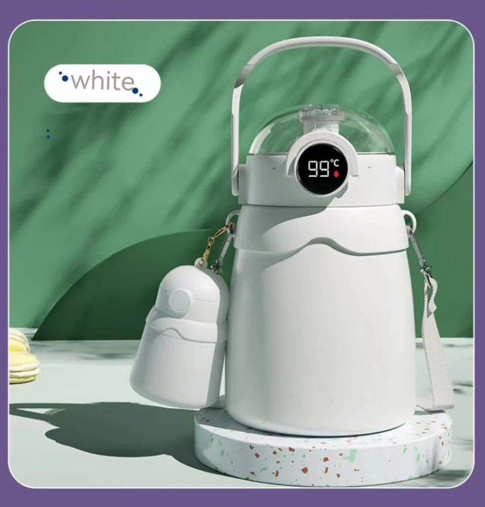 Smart Water Bottle with The Current Popular LED Temperature Display Thermos Cup Large Capacity 316 Stainless Steel Cute Vacuum