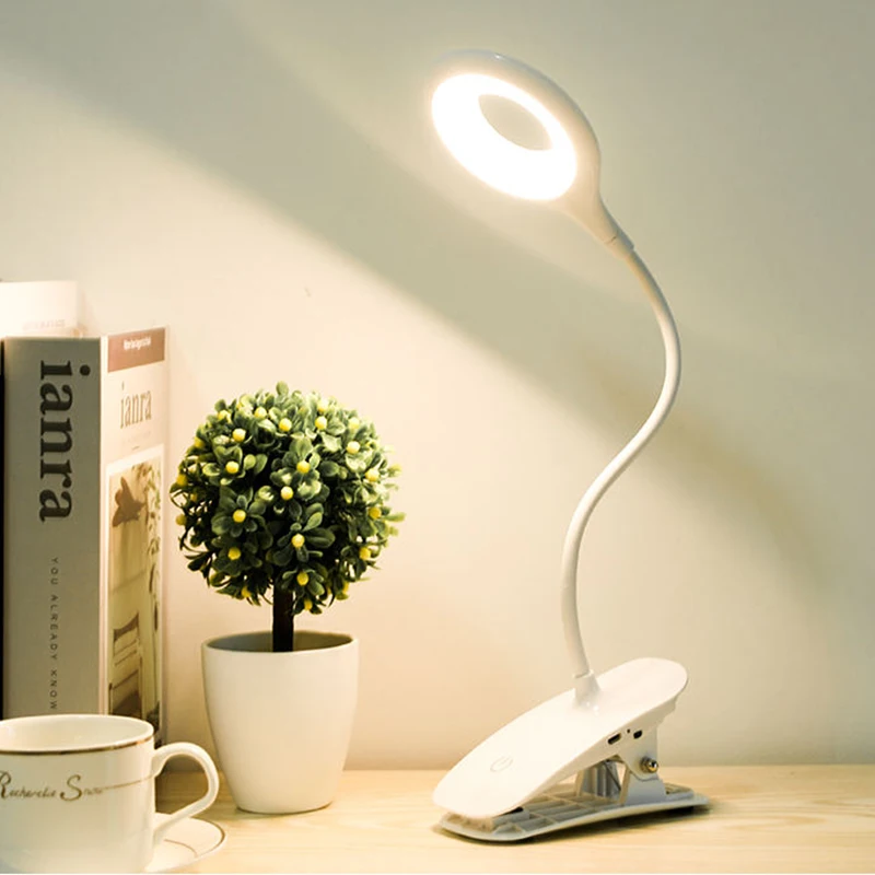 Multifunctional Foldable USB Small Dimmable Eye Protection LED Night Light Lamp With Fan Pen Container For Student Reading Study