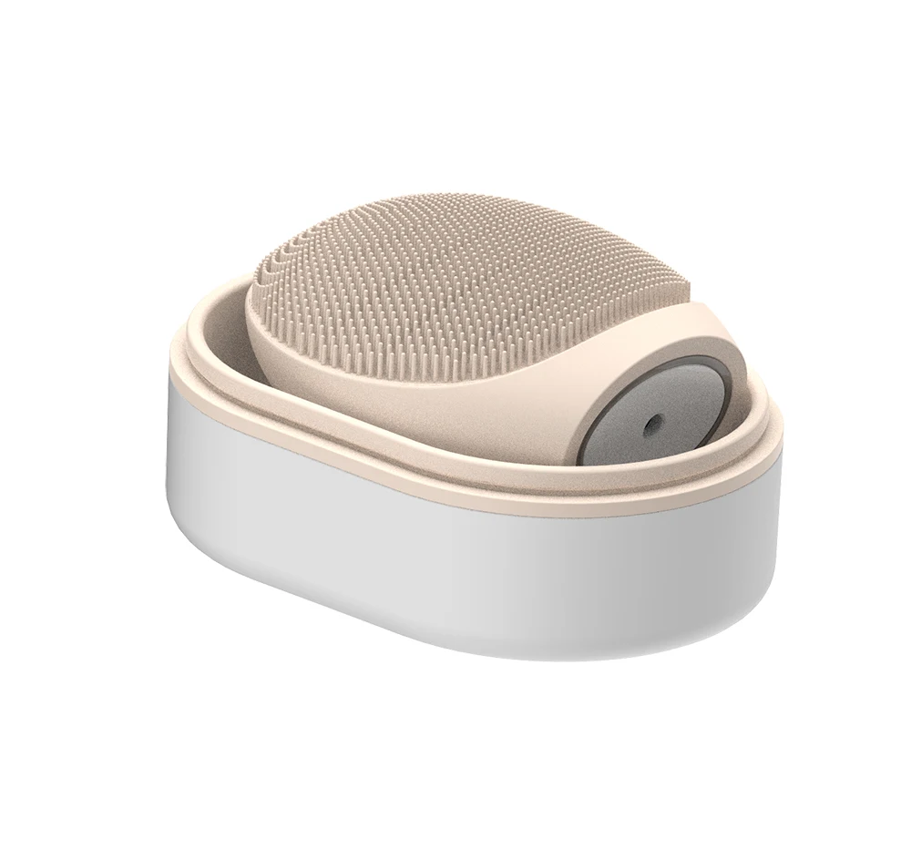 Mini facial sonic brush IPX7 waterproof electric face facial cleansing brush silicone face brush CE ROHS Certificate Approved