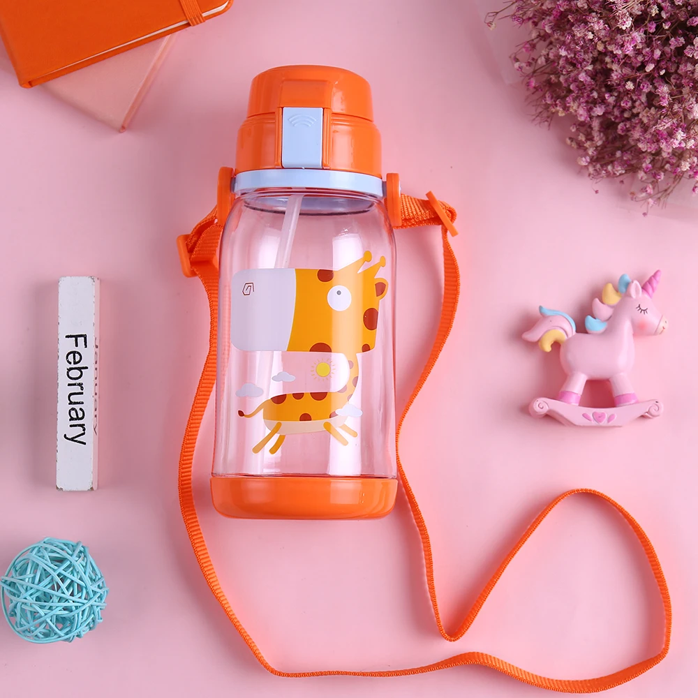 Baby Bottle Eco Friendly Plastic Cheap Wholesale Cute Drink Water BPA Free Animal Pattern NO Handle Fast Flow 2-4 Years Everyday