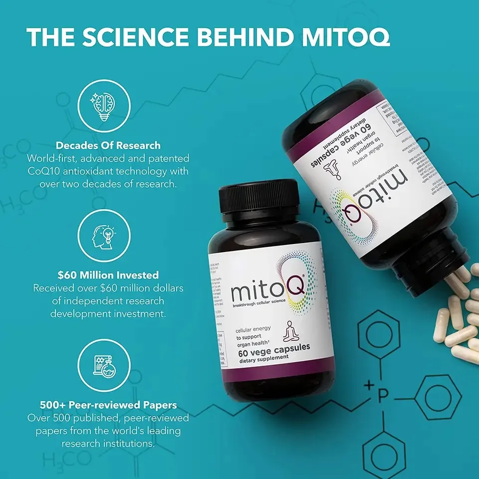 OEM MitoQ Blood Sugar MitoQ Antioxidant Supplement Capsules Supports Premium Blood Glucose Metabolic and Cellular Health