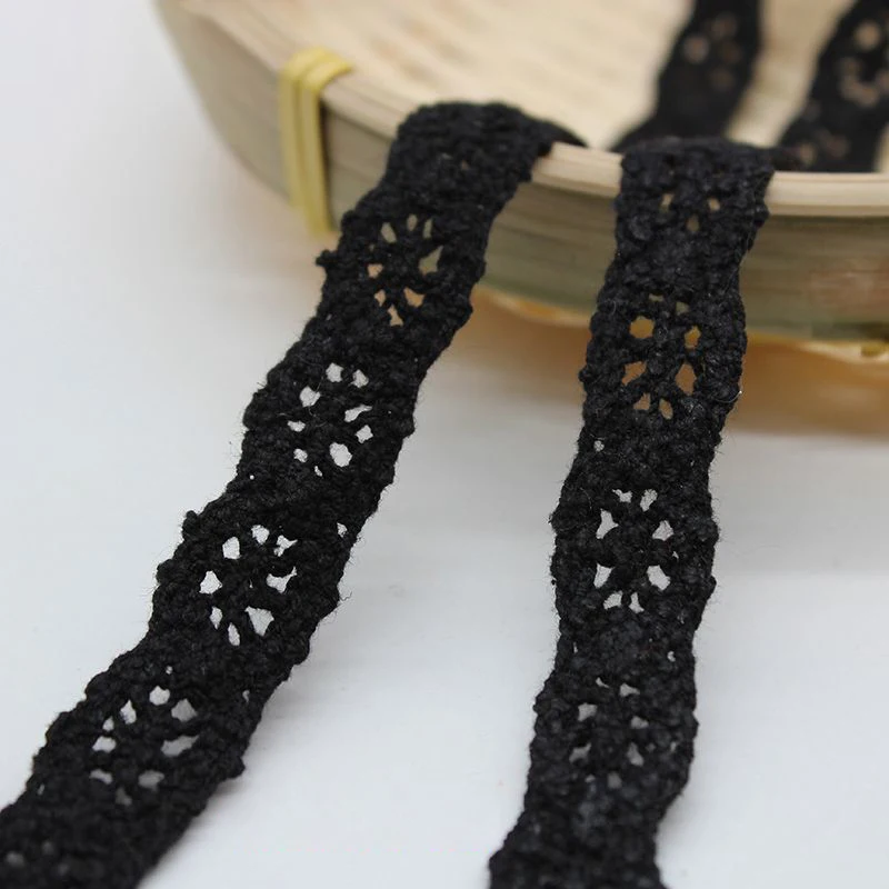 High Quality French Lace Trims Border Embroidery Eco-Friendly Polyester Cotton Lace Fabric