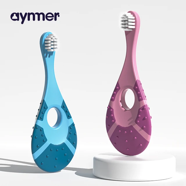Hot Selling baby toothbrush PP set finger teether 360 OEM BPA Free with Soft children finger toothbrush