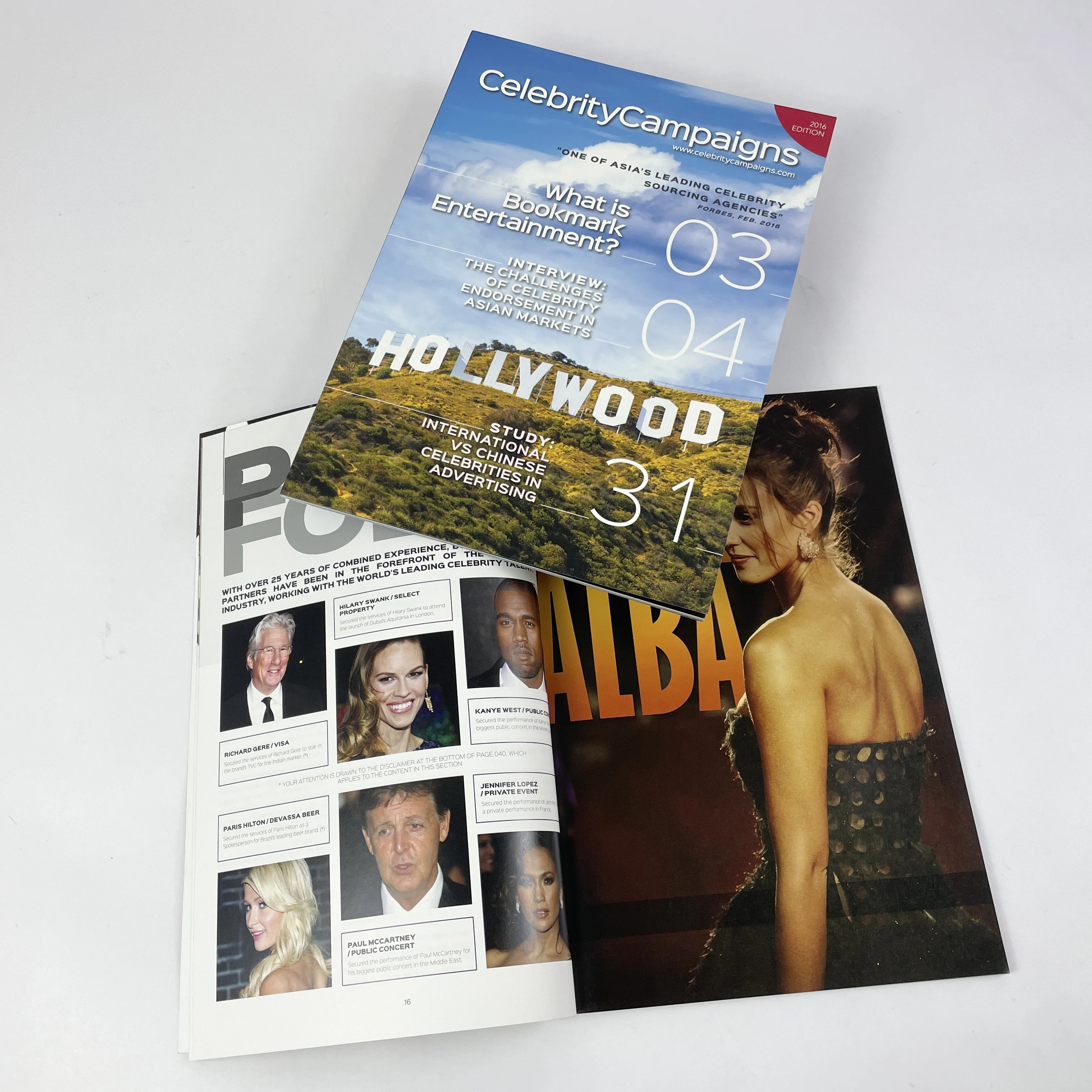 Custom Celebrity Campaigns Magazine Thread Bound High-Quality Printing for Exclusive Profiles and Biographies Digital Printing
