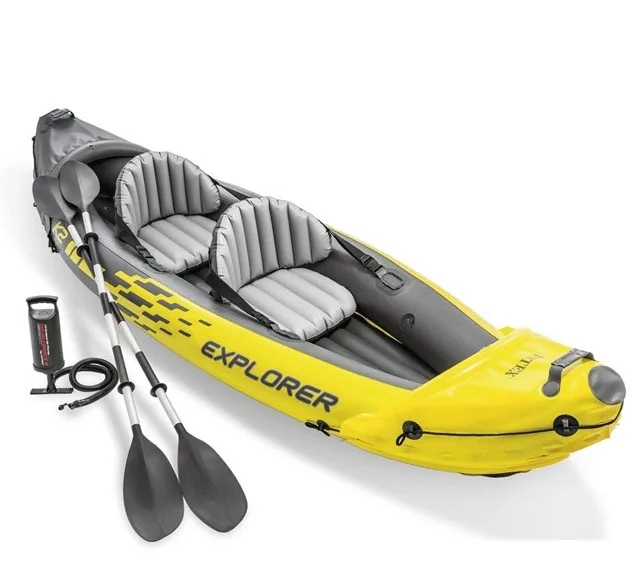 Summer outdoor  sport K2 Kayak, 2-Person Inflatable Kayak Set with Aluminum Oars and High Output inflatable boat