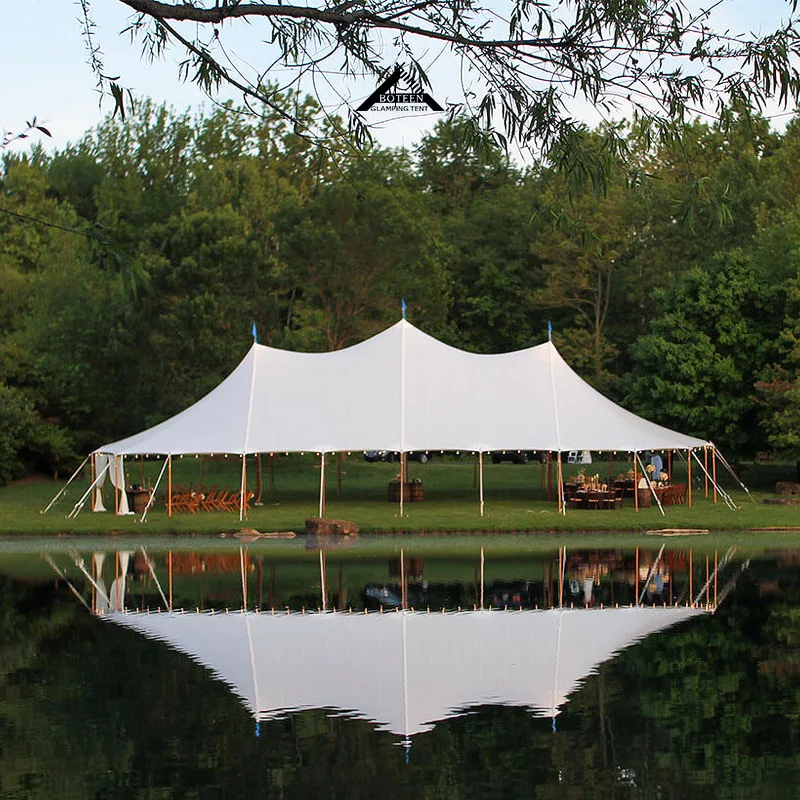 Custom Outdoor Canopy Tent 10x20m Steel Pipe Waterproof 200 People Wedding MarqueeTent Party Events Celebration Music Festival