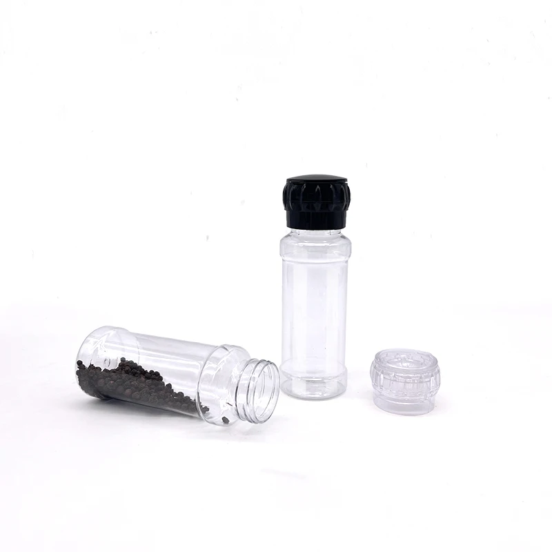 200ml Salt Spice Bottle Salt And Pepper Mill Shakers Grinder /  Plastic Spice Grinder