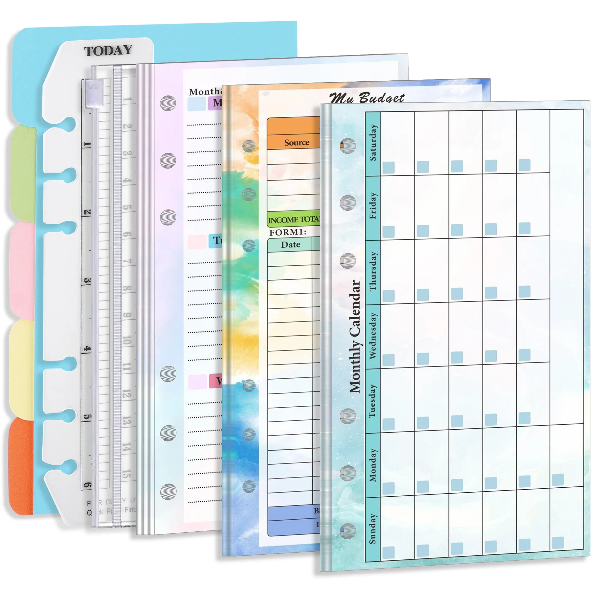 6-hole loose-leaf book core accessories Notepad inner pack loose-leaf paper binder budget book core notebook school notebook