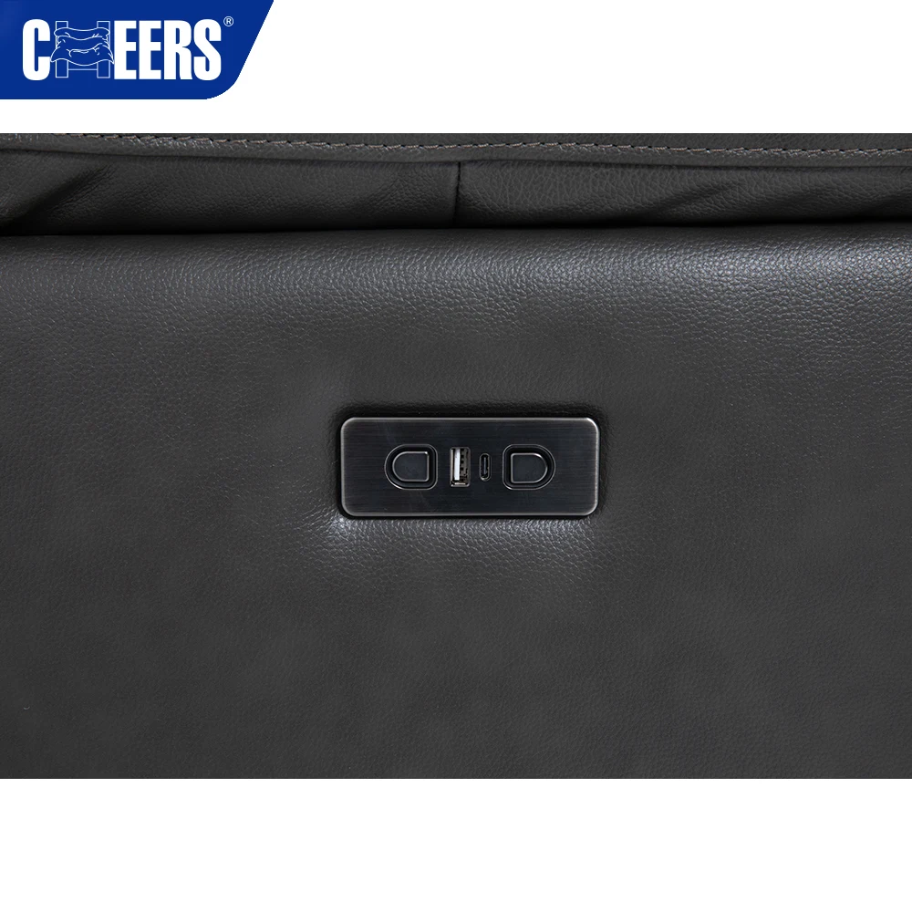 MANWAH CHEERS L Shaped Corner Reclining Oversized Sectional Modular Couch Leather Sofa Set Living Room Furniture Sofas