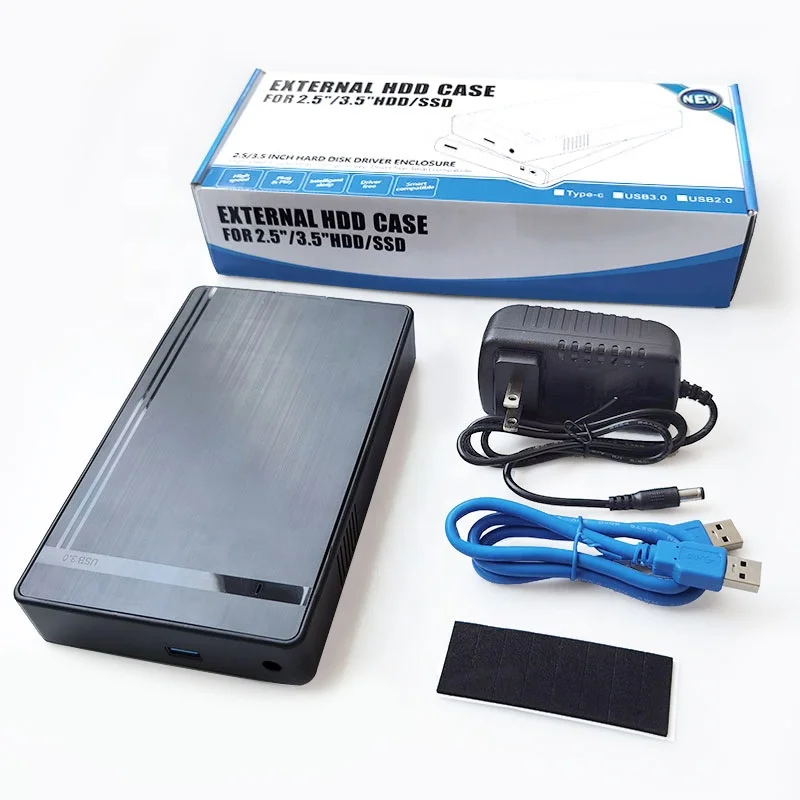 High Speed HDD Case USB 3.0 3.5inch SATA HDD Enclosure Tool Free Installation External Hard Disk Drive Case