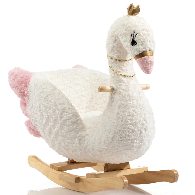 
New Baby Toys Kid Ride Horse Riding Toys Kid Rocking swan Toy 