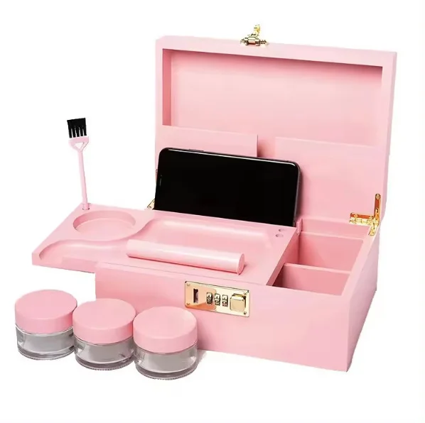 Креативная раскладушка упаковочная коробка многофункциональная комбинированная коробка с деревянным замком и лотком для прокатки