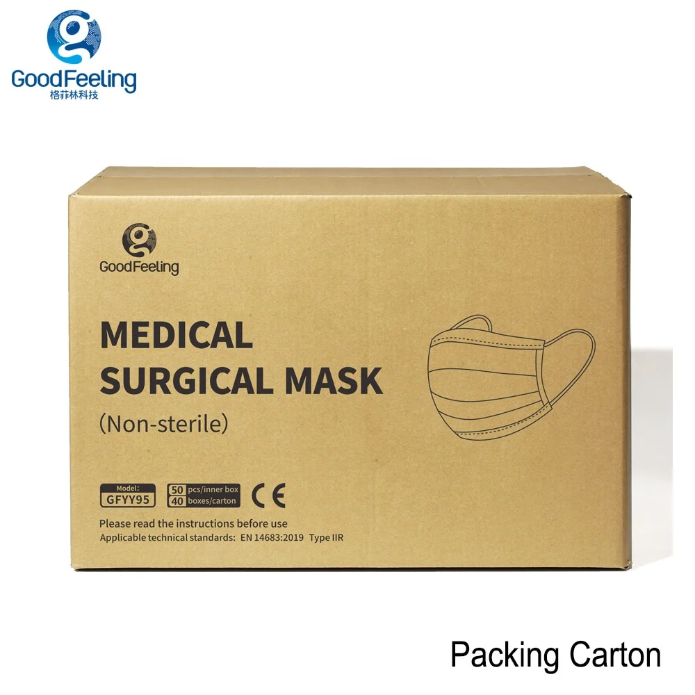 Фабрика петли уха 50 шт в наборе 3 слоя maskss EN14683 одноразовая маска для лица