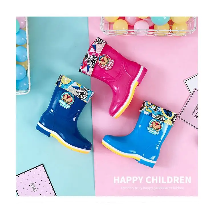 QZHR 2020 rain boots bag for children waterproof shoes
