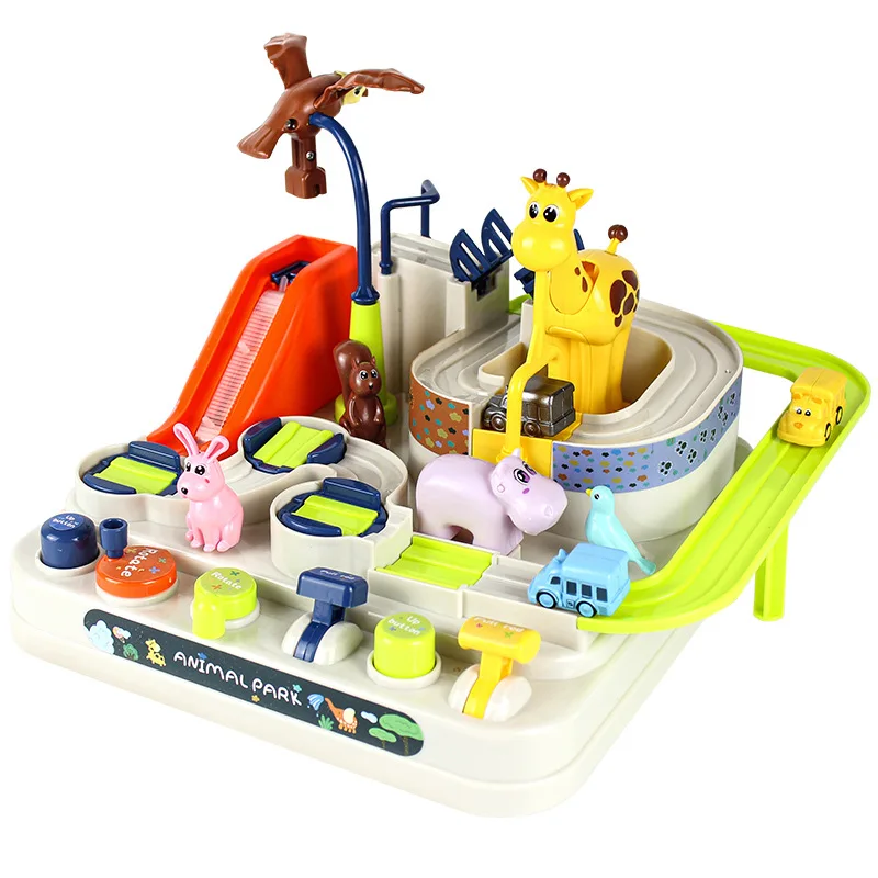Race Track Car Toy Promotes Fine Motor Skills Car Adventure Toy For Boys Kids