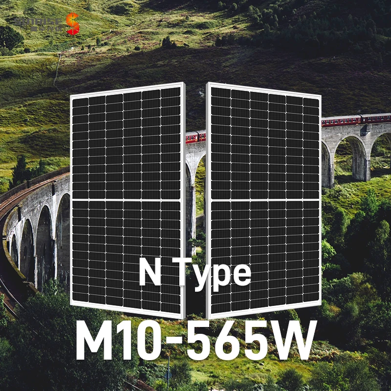 OEM 11BB N type solar panel 570w 575w  580w 144cells M10 size higher power output manufacturers photovoltaic solar panels