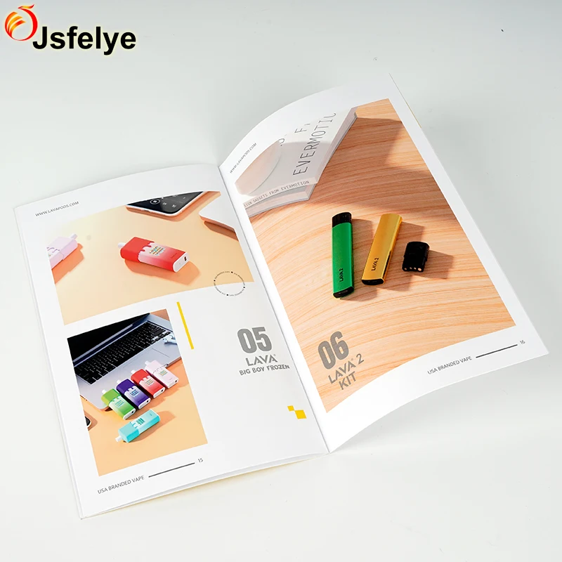Customized saddle stitch enterprise brochure product pamphlet