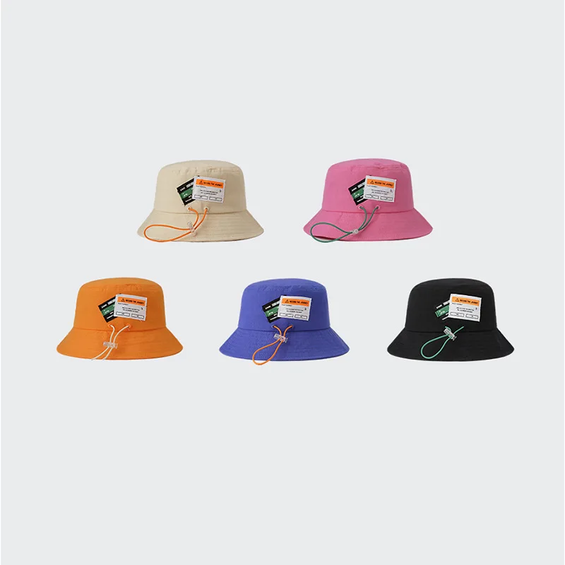 Oem Factory Designer Private Label Cotton Solid Color Unisex Adult Custom Adjustable Fisherman Bucket Hats