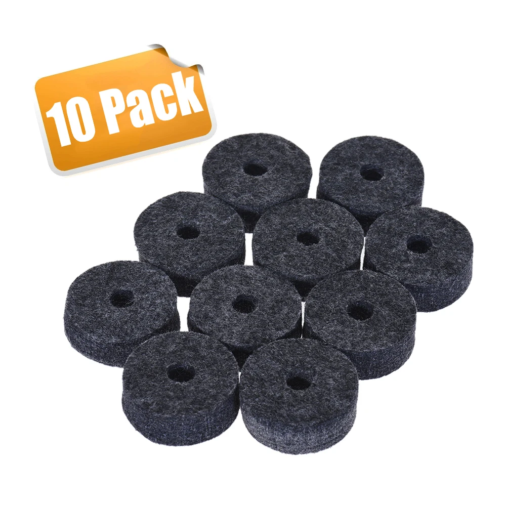 Cymbal Felts Crash Cymbal Clutch Felt Drum Set Cymbal Stand Felt Washer Medium Size Gray