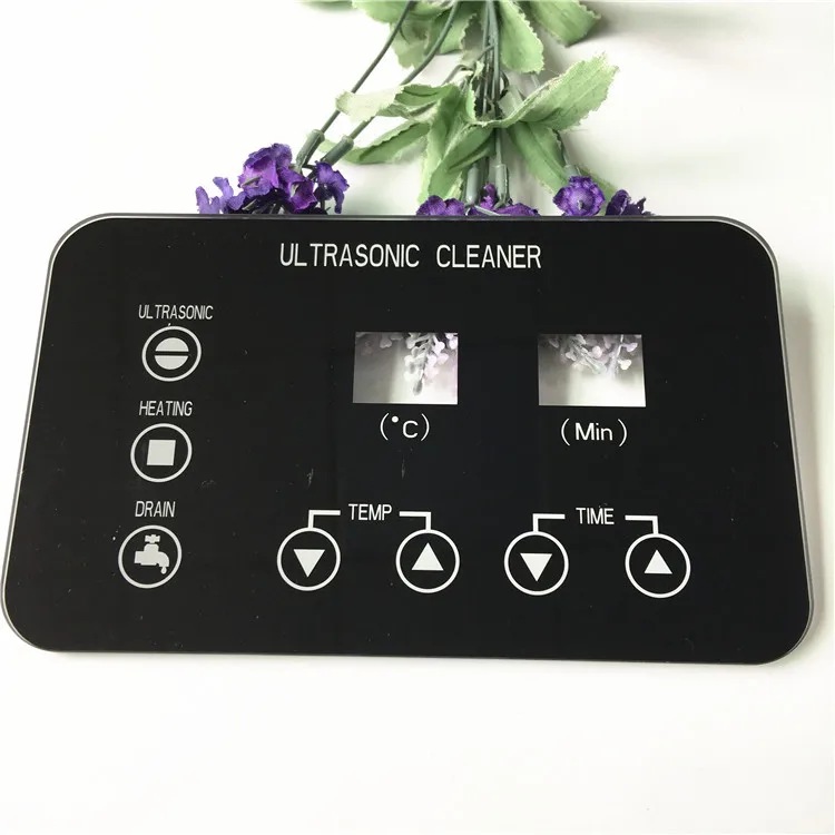 Electrical Appliance Touch Panel Silk Screen Laser Carving Display Window Switch Panel with Tempered Float Glass Processing