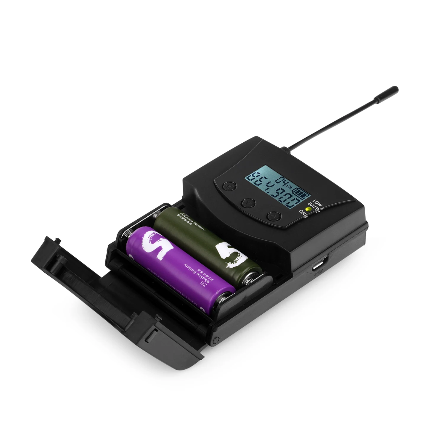 Lightweight Stereo Belt Pack Tour Guide System RF Transmitter & Receiver 600 Series For Fitness Conference