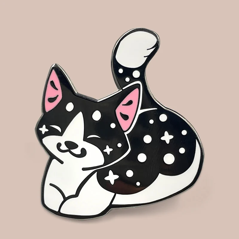China manufacturer custom hard enamel soft enamel cat pin horse pin black nickel plating cute anime pin metal craft