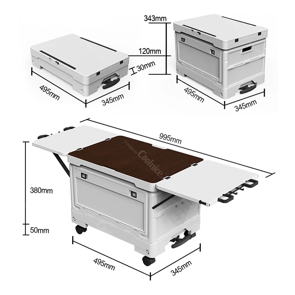 Multifunctional Outdoor Storage Box Portable Plastic Picnic and Household Debris Moving Convenient for Kitchen Use