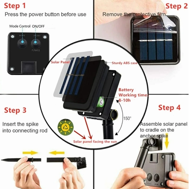 Outdoor LED Bulb Light cherry flower Wedding Party Fairy Curtain 20 LED Christmas Decoration Lights String Solar Garden Light