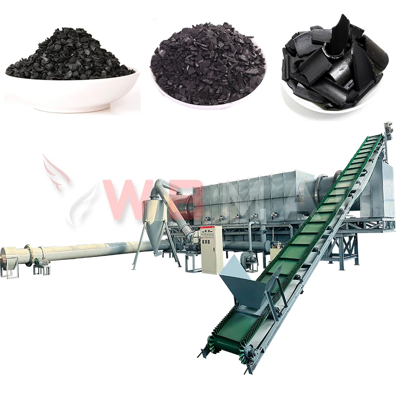 The popular of sells continuous oil sludge electric easy to pull the can and strip the paint carbonization furnace