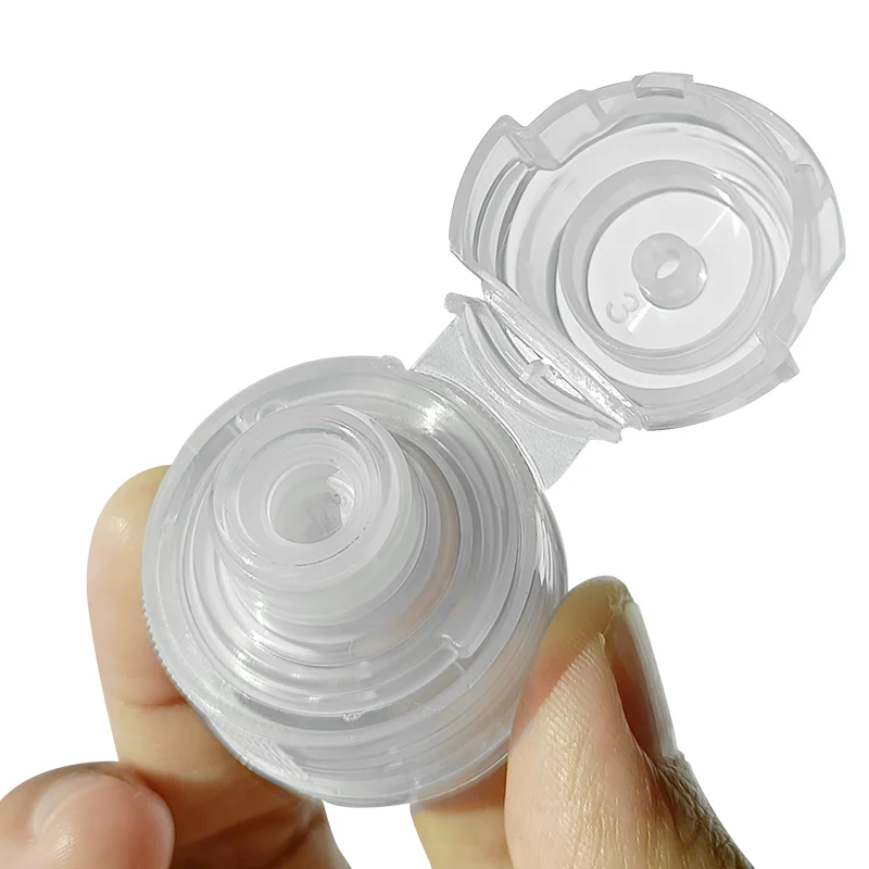 Wholesale Liquid Luxury Plastic Squeeze Bottle Push Spout Sport Water Bottle Caps Flip Top Bottle 28mm plastic caps
