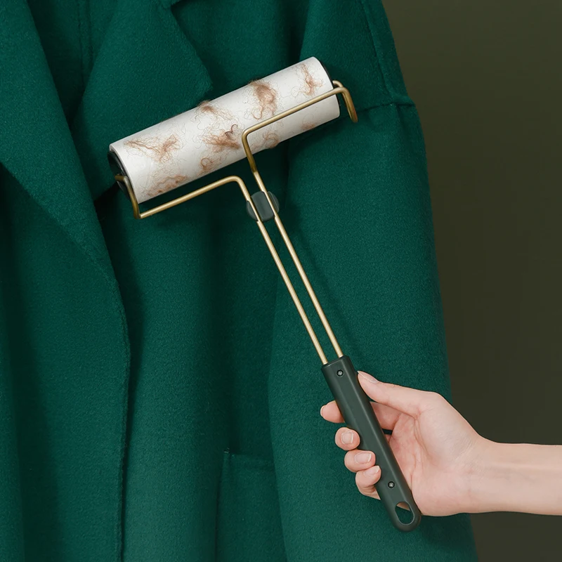 JIUYUE Travel And Home Essentials Iron Art Long Handle Cleaning Roller Brush Lint Roller Sticky For Clothes