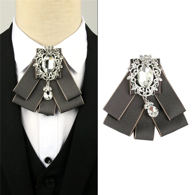 High-ended British Groom Wedding Suit Party Butterfly Bow Ties Diamond Collar Bow Tie Unisex