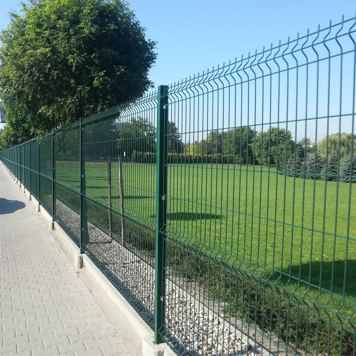galvanized welded wire fence 3D triangle fence panel Guangzhou