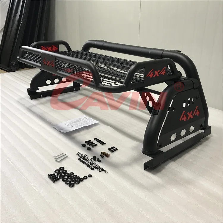 4x4 Pick Up Truck Car Accessories Steel Detachable Sport Bar Roll Bar With Basket For VW Amarok