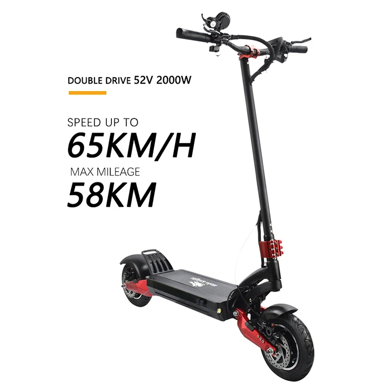 Halo Knight T106 Lightweight Electric Scooter 2000W 52W Moped Electric Scooter Adult E-scooters With 25km/h Speed Limiter