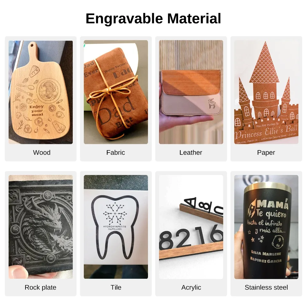 LASER TREE K1 MINI Portable 10W 3030 Laser Engraver with Air Assist Fast Diode Lazer Engraving Machine for Wood Leather DIY Tool