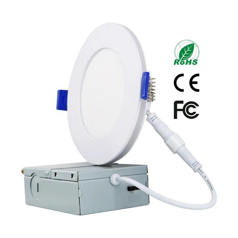 New Indoor Ultra Slim Flush Mounted 4 Inch 6inch 8 9W 12W 18W LED Downlight Recessed Light Panel Night