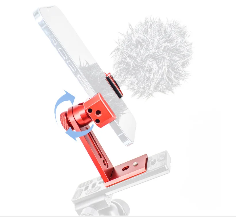 Factory Price Aluminum Alloy 360 Degree Rotating Phone Holder Clip Mount Stand Adapter for Smartphone