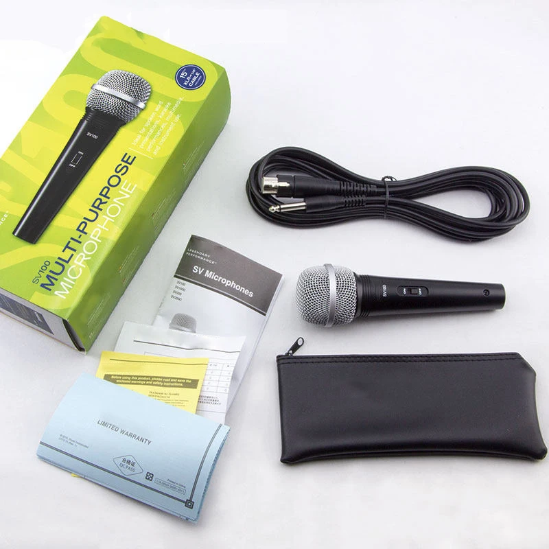 Хит продаж 2021, студийный проводной микрофон Shure SV100 для выступлений и караоке