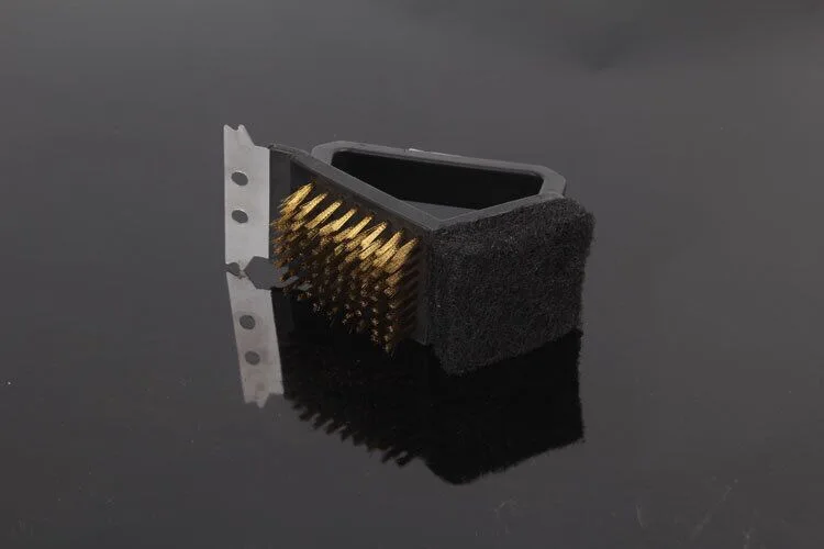 Grill Brush Bbq Barbecu Barbecue Cleaning Water Steam Metal Carton Silver Charcoal Support Other Accessories Indoor and Outdoor