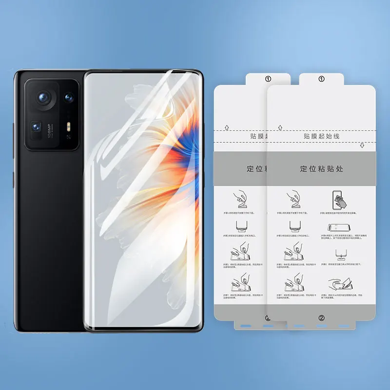 JJT Easy Installation Bubble Free Hydrogel Phone Screen Protector Tpu Film For Xiaomi Mix 4 Xiaomi 10 11 12 Huawei Mate 30 40 50