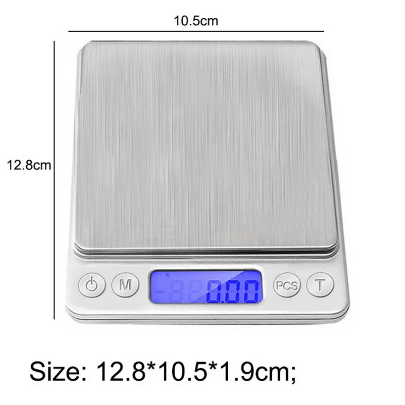 electronic digital smart stainless steel kitchen food weighing scale with bowl for baking and measuring cup 500g  0.01g