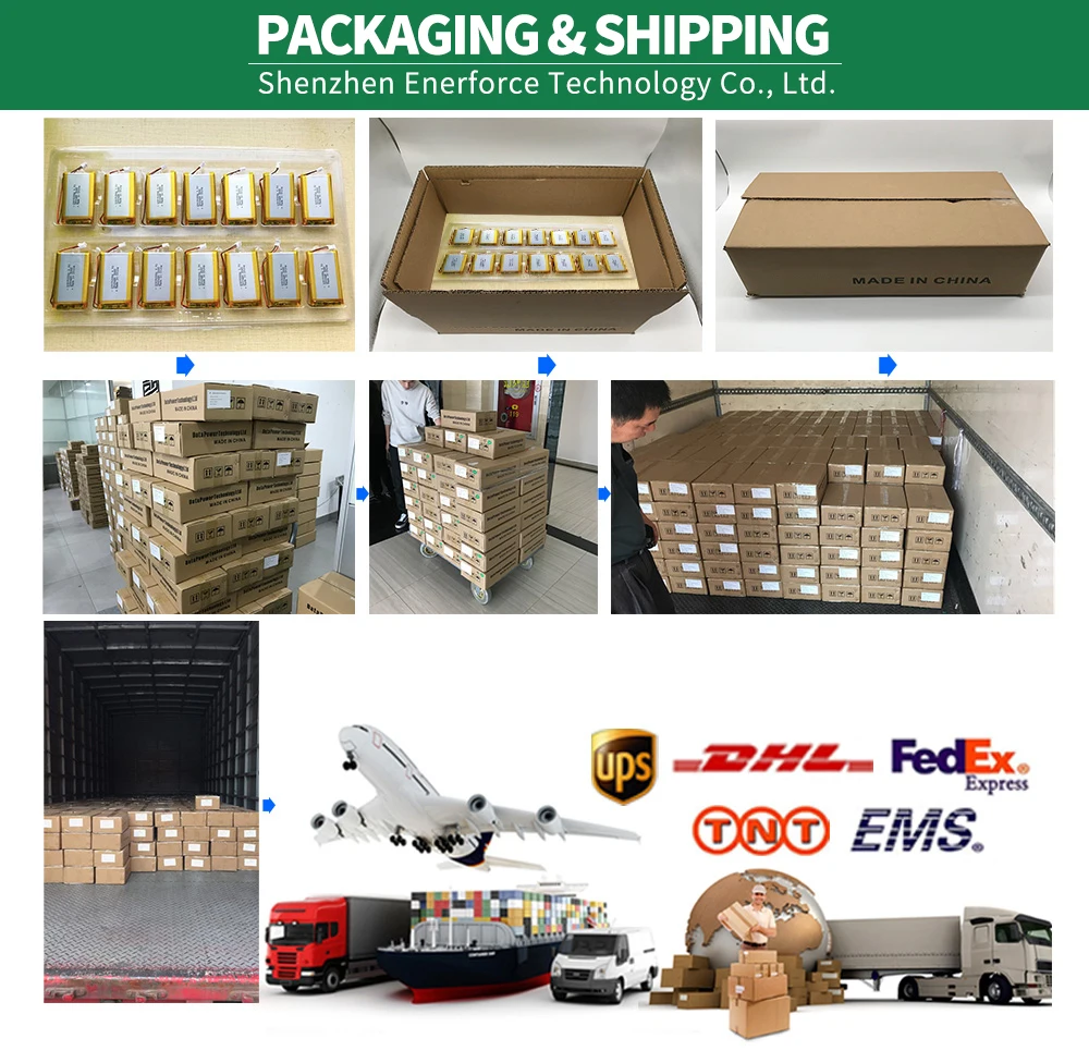 Enerforce 102427 Lithium Polymer Battery 10*24*27 600mAh Lipo Battery 3.7v Lithium-ion Battery