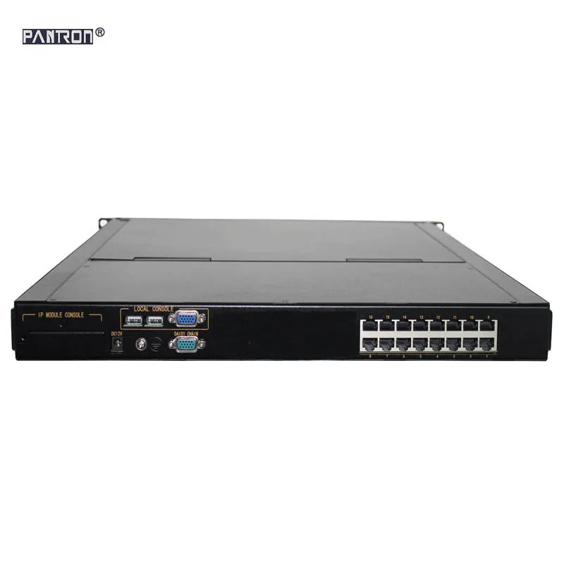 IP Module Console 8ports/16ports/32ports 1U rack mount RJ45 KVM Switch